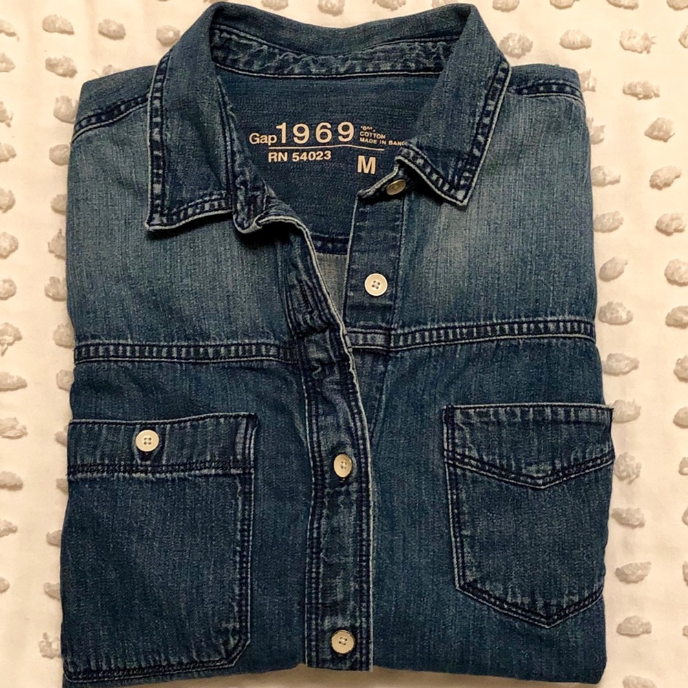 Gap Denim Button Down - image 1